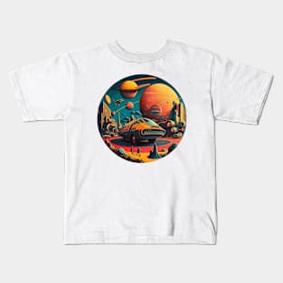 futuristic street Kids T-Shirt